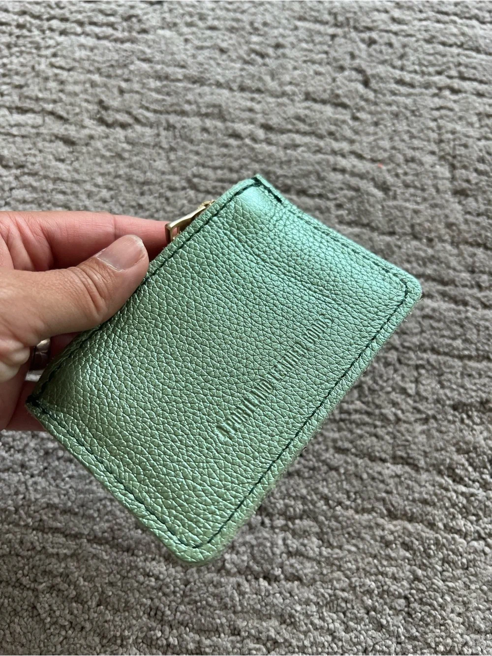 Portland Leather Metallic Green Sabrina Wallet